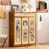 Gabinete de zapatos para entrada para uso doméstico, Gabinete integrado estilo caricatura en la entrada, Zapatero de múltiples niveles, Gabinete de almacenamiento, Zapatero