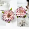 Flores de peônia artificiais com miolo branco, grampo de cabelo DIY para adorno de cabeça floral, materiais de arte floral, decoração de casa, arranjos de parede de flores, pequenos ornamentos