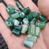 Contas de barril de calcedônia verde gelo contas soltas de jade ágata verde tubo reto coluna reta cilindro reto Passepartout acessórios de joias contas