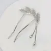 Acessório de Cabelo Franja de Pena Grampo de Cabelo em U Grampo de Cabelo com Cabeça de Bola Adereço de Cabelo Presilha de Cabelo Grampo de Cabelo para Parte de Trás da Cabeça para Mulheres