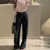 Pantalones largos de pierna ancha de talle alto básicos y sencillos, de corte holgado y favorecedores para todos los tipos de cuerpo, jeans casuales de uso diario hasta el suelo