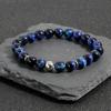 Youjia Jewelry Pulsera de Piedra Natural Ojo de Tigre Pulsera Tejida a Mano con Cuentas Pulsera Elástica Simple Venta Caliente Transfronteriza