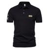 2023 Verano nuevo para hombre estilo militar al aire libre costuras Fuerza Aérea de EE. UU. manga corta solapa camiseta polo PL41