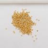 Oro de 14K envuelto con cuentas de posicionamiento que conservan el color, clip de cuentas planas de cierre fijo, pulsera collar DIY hecha a mano, cuentas espaciadoras con cuentas, joyería