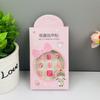 Unhas Postiças Personalizadas para Crianças, Pontas de Unha Postiça Transfronteiriças, Adesivos de Unha Estilo Europeu e Americano Fofos para Meninas, Peças de Unha com Cola de Gelatina