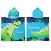 Toalla de Baño para Niños con Dinosaurios Bata de Baño Toalla de Natación Infantil Ropa de Natación para Bebé Poncho de Playa con Capucha En Stock