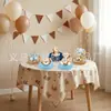 Faixa de Aniversário Ursinho de Pelúcia Desenho Animado Transfronteiriça Topper de Bolo Conjunto de Decoração de Cena para Festa de Primeiro Aniversário Infantil Atacado