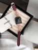 Oro Rosa Angela Correa de Cuero Rojo Adecuada para Apple Watch iWatch 11ª Generación 10/9876Ultra/Se