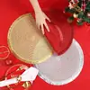 Tapete de Mesa com Borla de PP para Coordenação de Cores de Natal Transfronteiriça, Decoração de Mesa, Protetor de Isolamento Térmico, Resistente ao Calor, Anti-Escaldante, Utensílios de Mesa