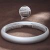 Novo Estilo Chinês Pulseira Fechada Sutra do Coração Feminina Cuproníquel Seiko Fosco Brilhante Sólido Banhado a Prata 999 para Concubina Imperial