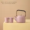 Tetera de Cerámica Morada de Una Olla Dos Tazas Gran Capacidad Separación de Agua y Té Set de Té Kung Fu Tetera de Gama Alta Taza de Té