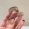 Estilo Coreano Elegante Sencillo Moderno Versátil Color Té Café Tamaño Mediano Estilo Perezoso Pinza de Tiburón de Medio Agarre ins
