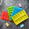 Molde de Silicona para Decoración de Pasteles de Bloques de Construcción de 10 Piezas Molde de Chocolate Venta Directa de Fábrica Molde para Cubitos de Hielo Caramelo Niños DIY