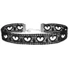 Nueva Joyería Transfronteriza Collar de Encaje Negro Corazón Calado Collar Cadena para el Cuello Gargantilla Cadena para la Clavícula