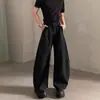 Pantalones de hombre de estilo japonés de lujo ligero, con corte curvo, diseño de doble pliegue de verano, pantalones casuales versátiles, pantalones de pierna ancha minimalistas de nicho