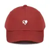 Gorra de Béisbol para Mujer con Bordado de Corazón, Parte Superior Suave, Gorra Versátil de Pico de Pato, Sombrero de Sol Retro de Color Sólido para Salidas al Aire Libre en Pareja