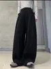 Pantalones casuales de pierna ancha de cintura alta para mujer, nuevo estilo otoño 2026, corte relajado, adelgazante, silueta recta versátil, pantalones largos de corte curvo
