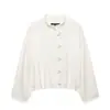 2026 Verano Nuevo Moda Callejera Femenina Europea y Americana Nudo de Cuerda de Lino Chaqueta W085 360851