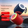 Altavoz Bluetooth para Ciclismo al Aire Libre, Portátil Inalámbrico con Ranura para Tarjeta, Subwoofer, Luz Ambiental para el Hogar, Sistema de Audio de Escritorio