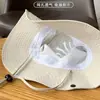 Sombrero de Sol Fino Unisex con Protección UV para Todas las Estaciones, Secado Rápido, Sombrero de Vaquero Pescador para Exteriores, Sombrero de Senderismo, Color Sólido
