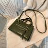 Bolsa de mão simples da moda vintage 2023 início da primavera novo estilo estilo ocidental bolsa de ombro crossbody elegante bolsa quadrada pequena para mulheres