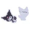 Broche de Acrílico Desenho Animado Ins Insígnia Kuromi Decoração de Mochila Presente Broche