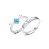 Yi Lu tiene su anillo de pareja Anillo de asta de plata esterlina 925 Personalidad simple Celebridad en línea Regalo del día de San Valentín Conmemorativo