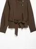 E-commerce Transfronteiriço Roupas Femininas Outono Novo Estilo Europeu e Americano Temperamento Jaqueta Curta Estilo Trench Coat de Botão Duplo Outerwear 5063714
