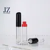 Pedido en stock: Forma redonda, tapa inclinada, base con forma de labio, con un anillo central, tubo de brillo de labios, plástico, tubo vacío, material de embalaje