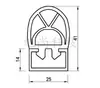 Tiras protectoras de borde de seguridad para Vehículos de Guiado Automático (VGA), interruptores de borde para equipos mecánicos, sensores para puertas automáticas, tiras adhesivas conductoras y otros.