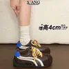 Zapatos de Entrenamiento Alemanes con Cordones de Retazos de Cuero Hacen que los Pies Parezcan Más Pequeños Zapatos Cortez 2026 Nuevos Zapatos Versátiles para Mujer Zapatos Deportivos Casuales