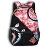 Mochila Escolar Infantil Tubarão Transfronteiriço Bolsa Tote Desenho Animado Mochila Grande com Estampa Total para Meninos, Pedido Mínimo de Uma Peça