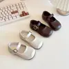 Zapatos de Cuero para Niñas Pequeñas 2026, Zapatos Individuales Antideslizantes de Suela Suave, Estilo Primavera y Otoño, Zapatos de Princesa Transpirables de Suela Suave Estilo Coreano