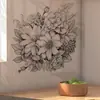 Pegatinas de Pared con Dibujos de Flores Transfronterizos para Sala de Estar, Cocina, Decoración del Hogar, Pegatinas de Arte, Pegatinas para Baño, PVC Autoadhesivo Impermeable