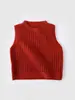 Nuevo Chaleco de Punto para Bebé Primavera 2024 Ropa Exterior de Punto para Niños Japoneses Suéter de Punto Ropa Interior para Bebé Chaleco de Cuello Redondo Suéter