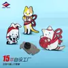 Longzhiyu Fabricante de 15 Anos Broche Metálico Personalizado de Gato de Desenho Animado Emblema de Boneco de Animação Personalizado Fornecedor de Alta Qualidade