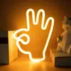 Luz de Neón con Forma de Gesto Genial, Letrero Iluminado de Pared para Bar, Sala de Juegos, Habitación de Niños, Luz Decorativa de Ambiente