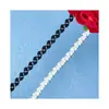 Accesorios de Cinta Bicolor Blanco y Negro 1cm Accesorios para Ropa Encaje Pequeño Fragante Accesorios Hechos a Mano DIY Stock Listo Venta al por Mayor