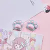 Dibujos Animados Lindos Patas de Gato Transparentes de Hielo Accesorios de Resina DIY Funda de Teléfono Taza de Agua Imán para Nevera Hebilla de Zapato Pasador Accesorios de Joyería