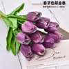 Flores de Tulipa Simuladas Buquê Ins Casamento Sala de Estar Ornamentos de Flores Flores Simuladas de Alta Qualidade Realistas Decorativas Flores Artificiais