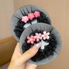 Malla para el Cabello de Niña Recogido de Baile Bolsillo Invisible para el Cabello de Niña Tocado de Flor Cabeza de Bola Accesorios Fijos para el Cabello Accesorios para el Cabello de Niñas