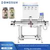 ZONESUN máquina automática de envase por pesagem mista de 4 cabeçotes máquina de triagem quantitativa de grãos, feijões, partículas químicas