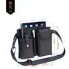 Riñonera Impermeable para Camarero de KTV Bolsa de Herramientas Hombres Mujeres Riñonera Negra Bolsa para Walkie-Talkie Tableta Teléfono LOGO