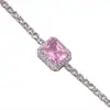 Pulsera Sencilla de Piedra Preciosa Jade con Incrustaciones de Circonita, Llena de Diamantes, Fuente de Suministro Directa, Amatista para la Suerte de Año Nuevo, Amatista Llena de Diamantes