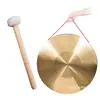 Juego de tres y medio de platillos de gong y tambor de cobre 32CM 42 cm color cobre chapado en cobre instrumento musical de gong y tambor gong de apertura de camino gong de control de inundaciones gong de alerta temprana