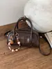 Bolso de Mano de Moda Invernal para Mujer Bolso Tote Pequeño 2025 Nuevo Estilo Simple Retro Bolso Cuadrado Pequeño Bolso Versátil de Hombro Cruzado