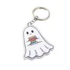 Libro de Halloween Fantasma Llavero Colgante Pequeño Adorno Colgante de Mochila Personaje de Dibujos Animados Periférico Personalizado