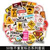 Uma variedade de 50 adesivos de grafite dos desenhos animados adesivos de carro bagagem notebook carro elétrico capacete da motocicleta adesivos