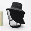 Sombrero para Hombre con Chal Grande, Protección para el Cuello, Cubre Rostro, Sombrero para el Sol, Sombrero de Verano, Senderismo al Aire Libre, Recolección de Té, Sombrero de Protección Solar Camuflado