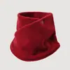 Bufanda protectora para el cuello de polar de doble cara para padres e hijos, bufanda cálida, chal pequeño, otoño e invierno